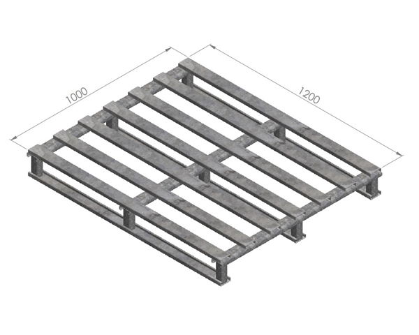 100x120cm GALVANİZLİ İNCE METAL PALET